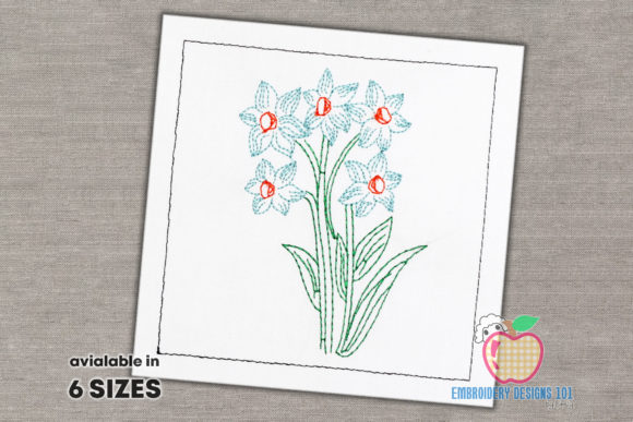 Amaryllis Single Stitch Pattern