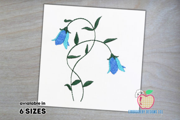 Blooming Bell Flower: A Seasonal Embroidery Staple