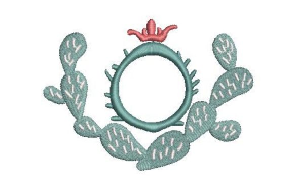Cactus Monogram Frame: A Playful, Festive Seasonal Embroidery Pick