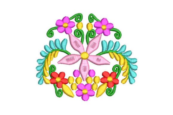 Colorful Flowers and Branches