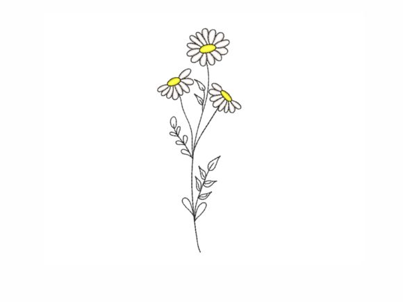Daisy: A Chic, Versatile Embroidery Design for Small Creative Businesses