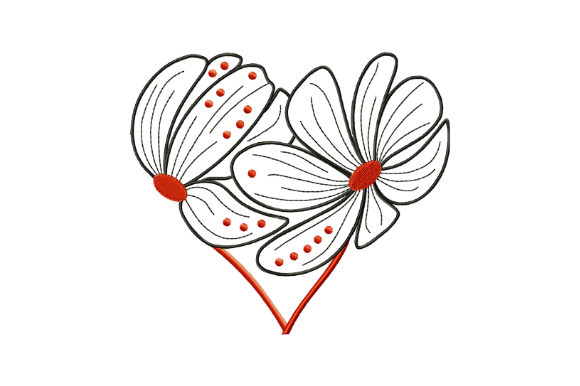 Heart Shaped Flowers: A Romantic Embroidery Design Review