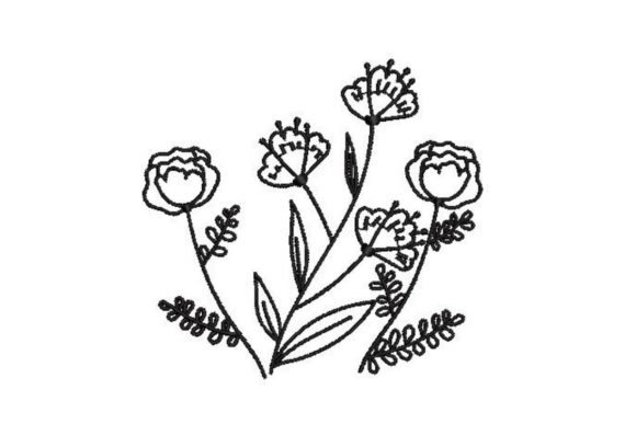 Line Art Flowers: A Smart Embroidery Choice for Small Business Brands