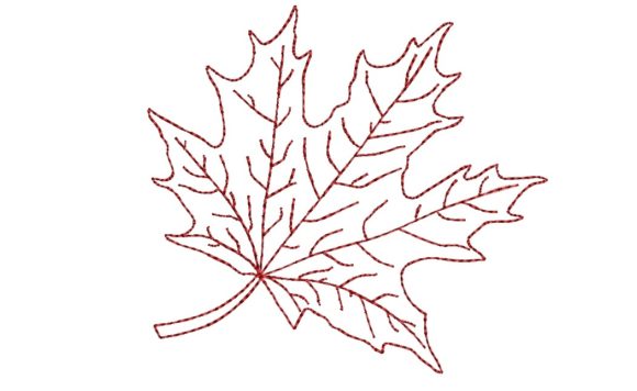 Maple Leaf: A Seasonal Embroidery Staple
