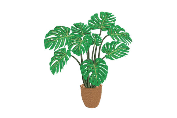 Monstera: A Fresh, Modern Holiday Embroidery Staple