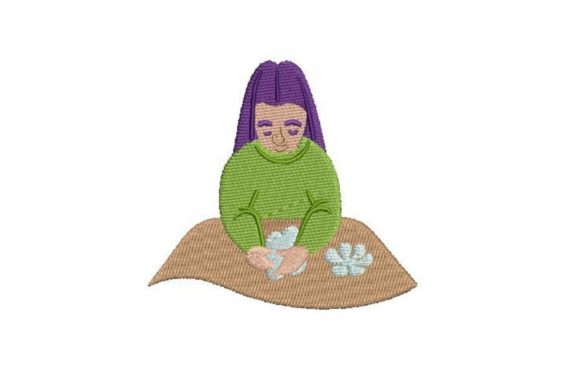 Paper Crafting Flowers Embroidery Design