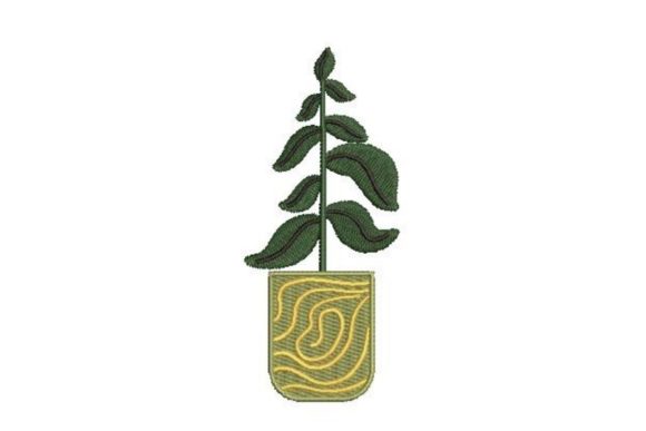 Potted Plant: A Thoughtful Embroidery Design for Meaningful Gifts