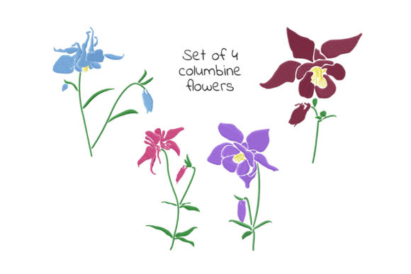 Set of Columbine Flowers Review