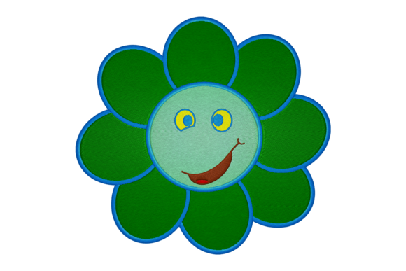 Smiley Flower: A Friendly, Functional Embroidery Design for Small Business Brands