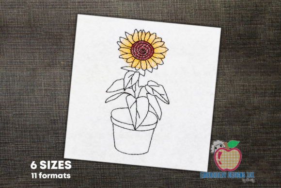 Sunflower in a Pot