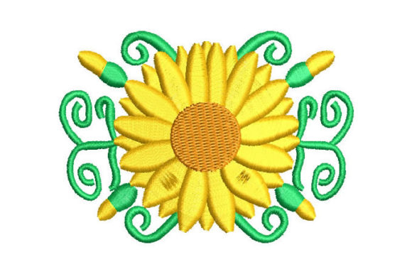 Sunflower with Branches