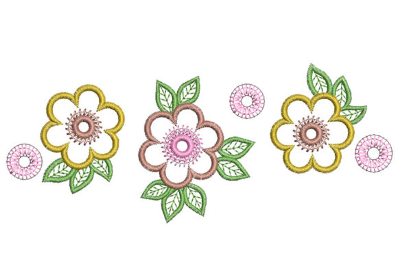 Three Flowers: A Thoughtful Embroidery Choice for Personalized Gifts