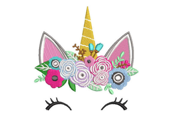 Unicorn with Flowers: A Gift-Ready Embroidery Design